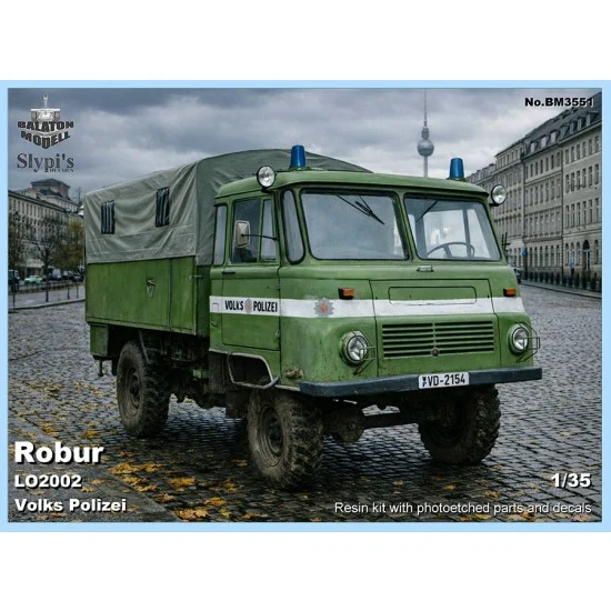 Balaton Modell BM3551 1/35 Robur LO2002 Volks Polizei Truck - Military Vehicles & Tanks