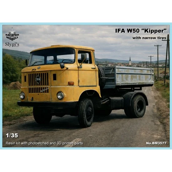 Balaton Modell BM3577 1/35 IFA W50 Kipper with Narrow Tyres - Military Vehicles & Tanks