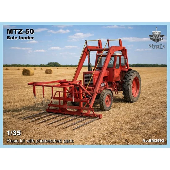 Balaton Modell BM3593 1/35 MTZ-50 Bale Loader