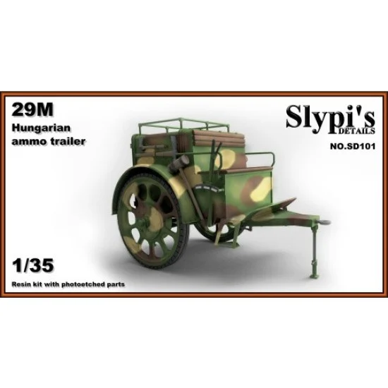 Balaton Modell SD101 1/35 Hungarian Ammo Trailer for 29M Bofors AA gun - Military Vehicles & Tanks