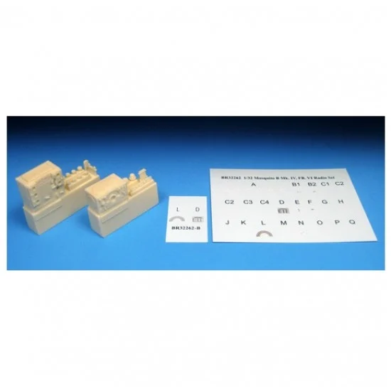 Barracuda BR-32262 1/32 WWII T1154 (transmitter) & R1155 (receiver) Mosquito Radio Super Detail Set