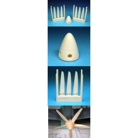 Barracuda BR-48026 1/48 Griffon Spitfire 5 Blade Prop Late Type for Airfix Spitfire 22/24 &Seafire 46/47