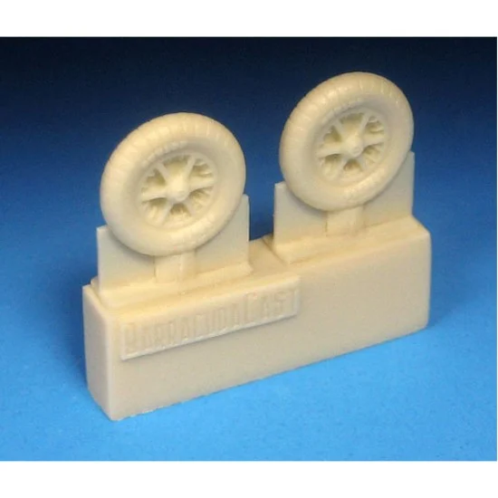 Barracuda BR-72438 1/72 Messerschmitt Bf 109E/F Mainwheels with Ribbed Tyres for Me/Bf 109E/F kits