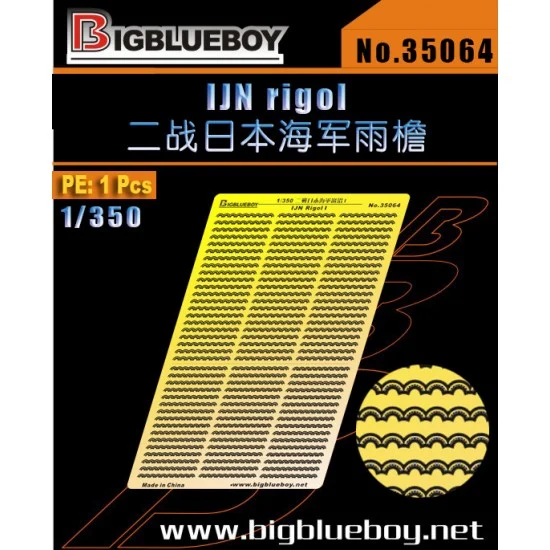 Big Blue Boy 35064 1/350 WWII IJN Rigol Photo-etched Sheet