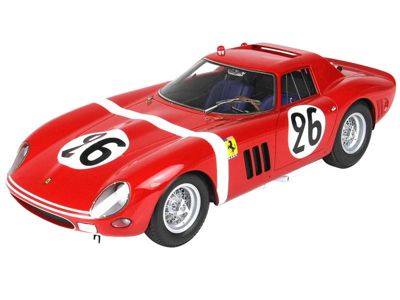 Ferrari 250 GTO #26 Ed Hugus - Jose Rosinski "24 Hours of Le Mans" (1964) with DISPLAY CASE Limited Edition to 200 pieces Worldwide 1/18 Model Car by BBR