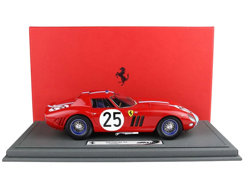 Ferrari 250 GTO #25 Innes Ireland - Tony Maggs "24 Hours of Le Mans" (1964) with DISPLAY CASE Limited Edition to 200 pieces Worldwide 1/18 Model Car by BBR