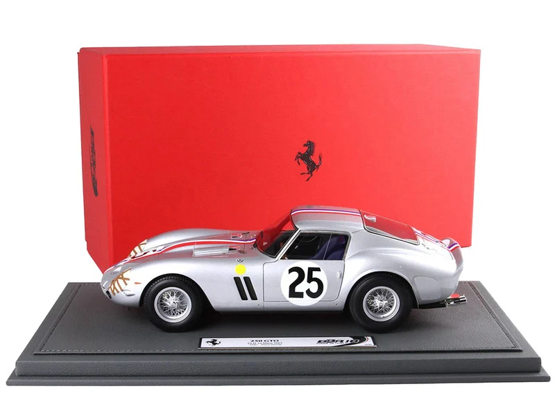 Ferrari 250 GTO #25 Elde - Pierre Dumay "24 Hours of Le Mans" (1963) with DISPLAY CASE Limited Edition to 90 pieces Worldwide 1/18 Model Car by BBR