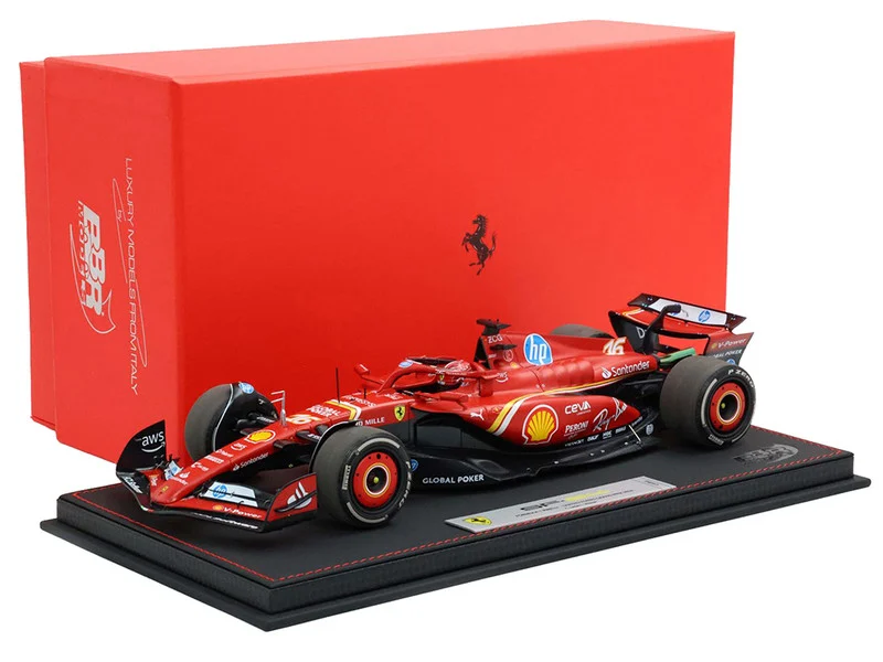 Ferrari SF-24 #16 Charles Leclerc Winner Formula One F1 "United States GP" (2024) Limited Edition to 100 pieces Worldwide 1/18 Diecast Model Car by BBR