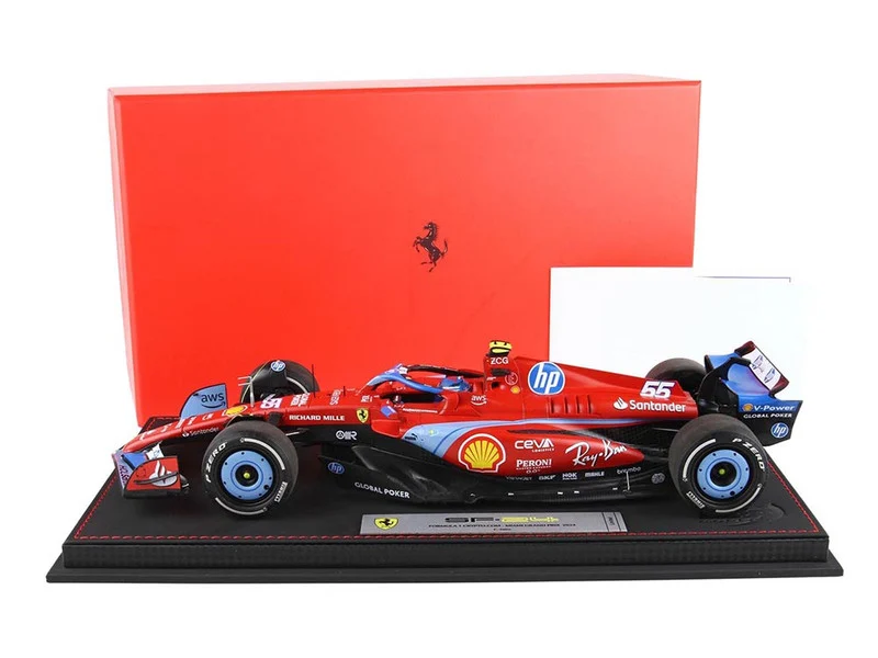 Ferrari SF-24 #55 Carlos Sainz Formula One F1 "Miami GP" (2024) Limited Edition to 96 pieces Worldwide 1/18 Diecast Model Car by BBR