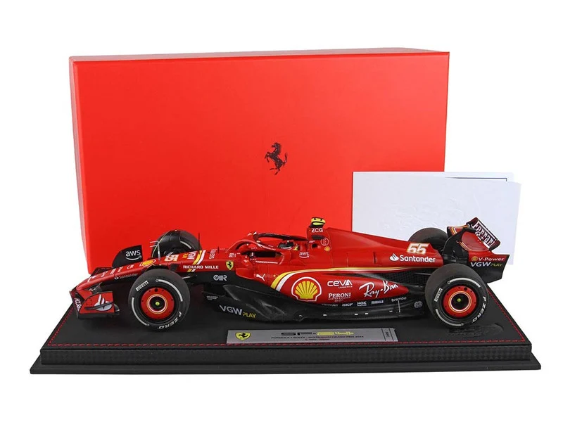 Ferrari SF-24 #55 Carlos Sainz Winner Formula One F1 "Australian GP" (2024) Limited Edition to 180 pieces Worldwide 1/18 Diecast Model Car by BBR