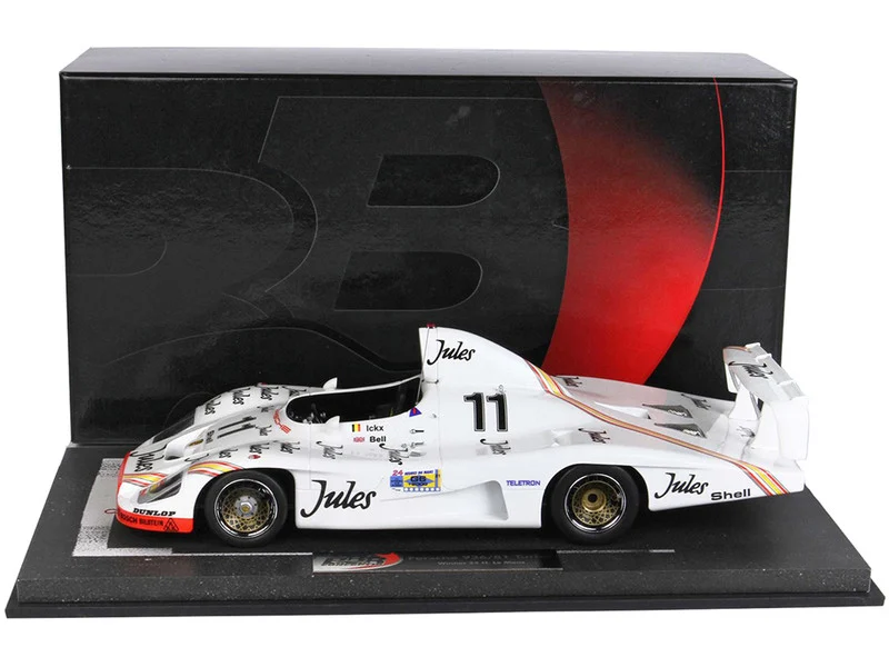 Porsche 936/81 Turbo #11 Derek Bell - Jacky Ickx Winner 24H of Le Mans (1981) with DISPLAY CASE Limited Edition to 400 pieces Worldwide 1/18 Model Car by BBR