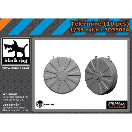 Black Dog 3D35024 1/35 Telermine (10pcs) - Model Figures