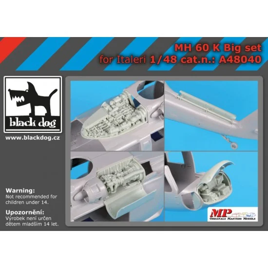 Black Dog A48040 1/48 MH-60K Big Detail Set for Italeri kits