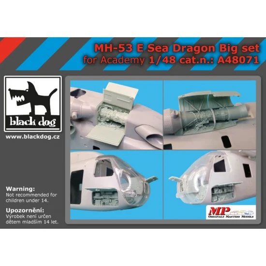 Black Dog A48071 1/48 MH-53 E Dragon Big Detail Set for Academy kits