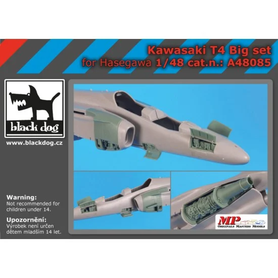 Black Dog A48085 1/48 Kawasaki T-4 Super Detail Set for Hasegawa kits