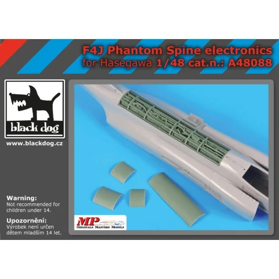 Black Dog A48088 1/48 McDonnell Douglas F-4J Phantom II Spine Electronics for Hasegawa kits