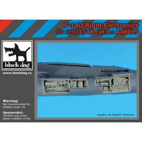 Black Dog A48099 1/48 Grumman F-14D Tomcat Right Electronics for AMK kits