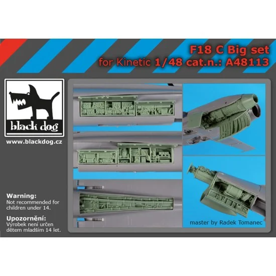 Black Dog A48113 1/48 F-18 C Hornet Super Detail Set for Kinetic kits