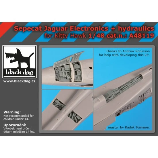 Black Dog A48119 1/48 Sepecat Jaguar Electronics & Hydraulics Set for Kitty Hawk kits - Model Planes