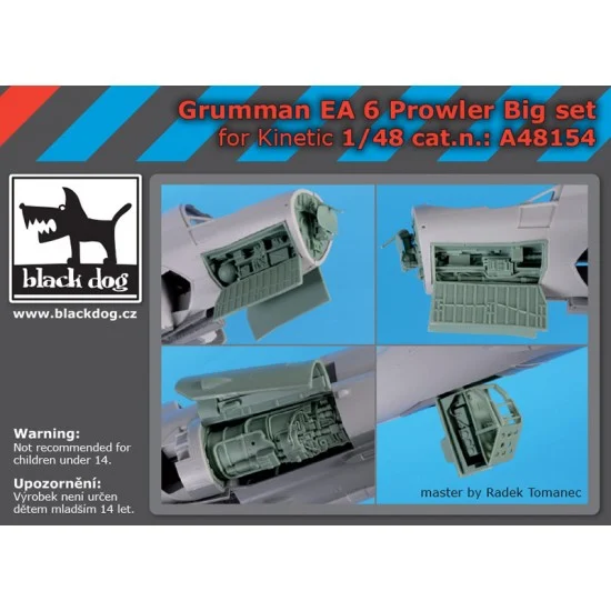 Black Dog A48154 1/48 Grumman Ea 6 Prowler Big Set for Kinetic kits - Model Planes