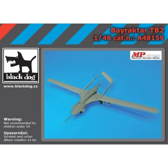 Black Dog A48159 1/48 Bayraktar TB 2 MALE - Model Planes