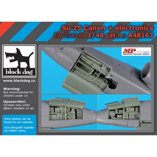 Black Dog A48163 1/48 Sukhoi SU-25 Canon & Electronics for Zvezda kits