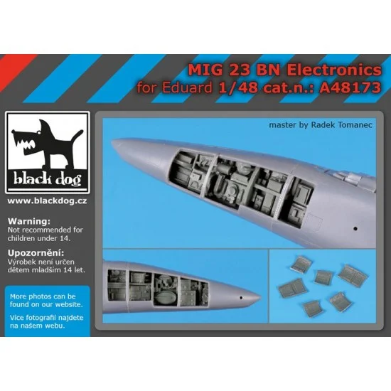 Black Dog A48173 1/48 Mikoyan-Gurevich MiG-23 BN Electronic for Eduard kits