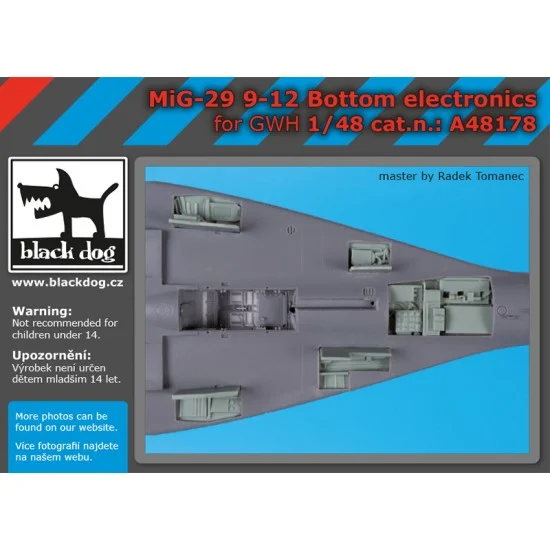 Black Dog A48178 1/48 Mikoyan MiG-29 9-12 Bottom Electric for Great Wall Hobby