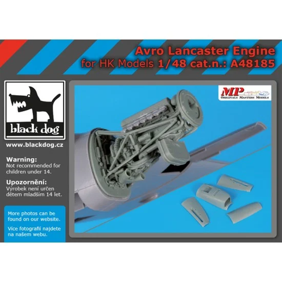 Black Dog A48185 1/48 Avro Lancaster Engine for HK Models - Model Planes