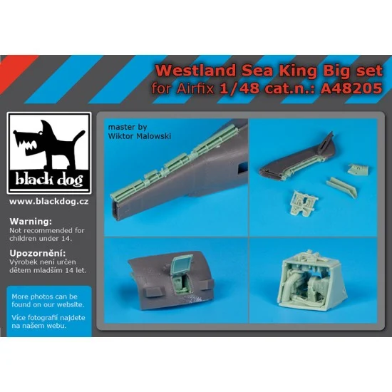 Black Dog A48205 1/48 Westland Sea King Super Detail Set for Airfix kits - Model Planes
