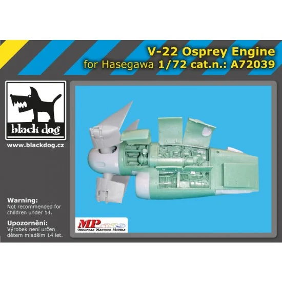 Black Dog A72039 1/72 Bell Boeing V-22 Osprey Engine for Hasegawa kits