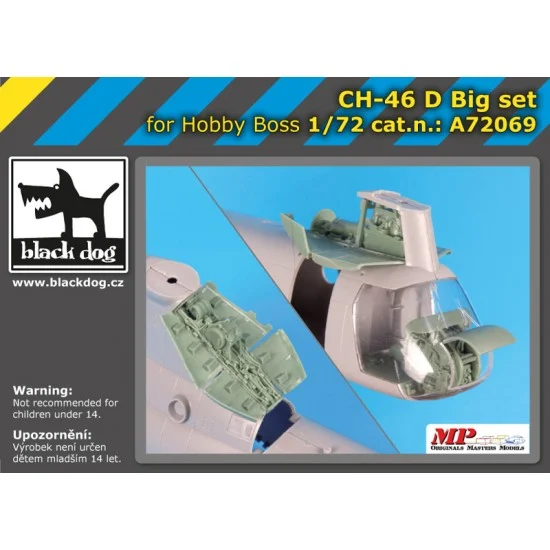 Black Dog A72069 1/72 Boeing Vertol CH-46 D Super Detail Set for Hobby Boss kits