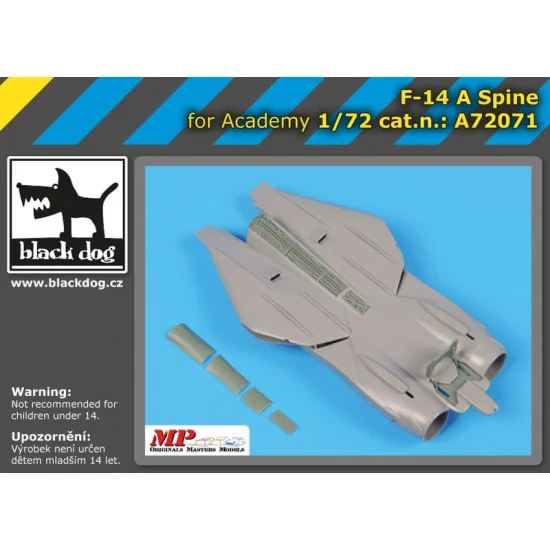 Black Dog A72071 1/72 Grumman F-14 A Tomcat Spine for Academy kits