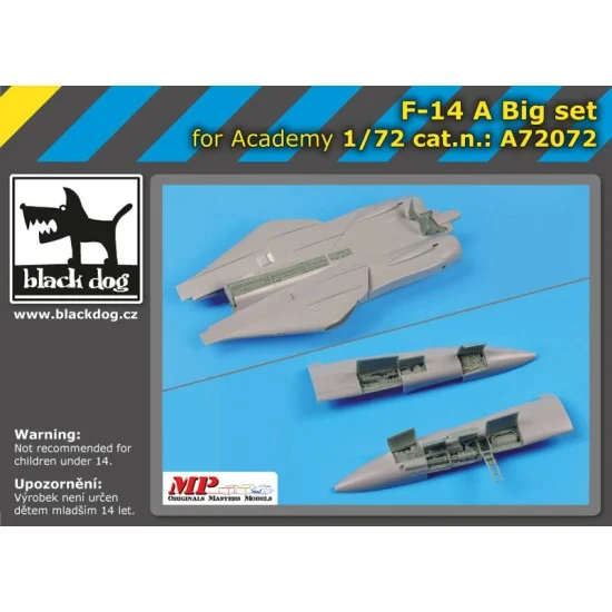 Black Dog A72072 1/72 Grumman F-14 A Tomcat Super Detail Set for Academy kits