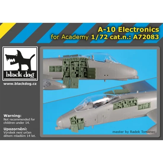 Black Dog A72083 1/72 Fairchild Republic A-10 Thunderbolt II Electronics for Academy kits