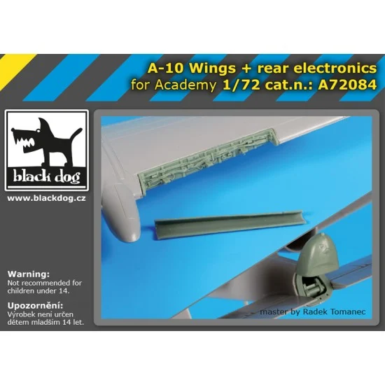 Black Dog A72084 1/72 Fairchild Republic A-10 Thunderbolt II Wings & Rear Electronics for Academy kits