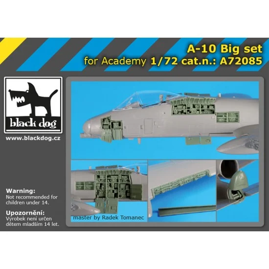 Black Dog A72085 1/72 Fairchild Republic A-10 Thunderbolt II Super Detail set for Academy kits