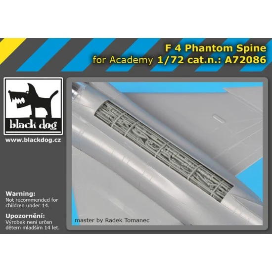 Black Dog A72086 1/72 McDonnell Douglas F-4 Phantom Spine for Academy kits