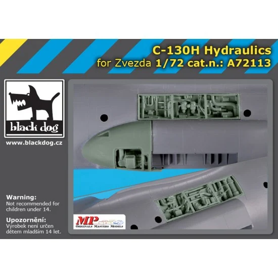 Black Dog A72113 1/72 Lockheed C-130H Hercules Hydraulics for Zvezda kits