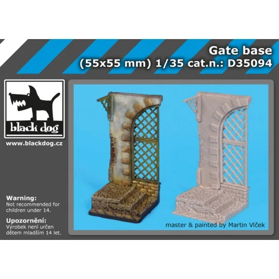 Black Dog D35094 1/35 Gate Base - Scenics & Diorama