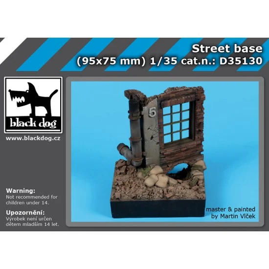 Black Dog D35130 1/35 Street Base (95mm x 75mm) - Scenics & Diorama
