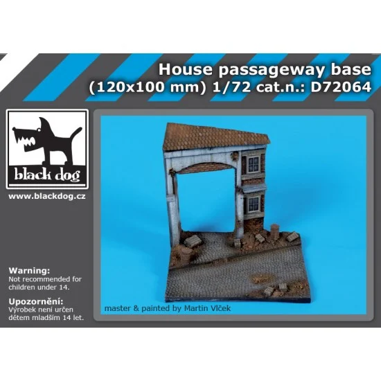 Black Dog D72064 1/72 House Passageway Base - Scenics & Diorama