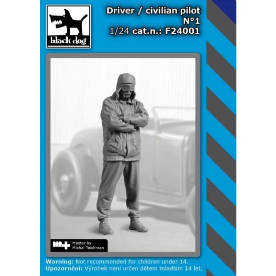 Black Dog F24001 1/24 Driver / Civilian Pilot Vol.1 - Model Figures