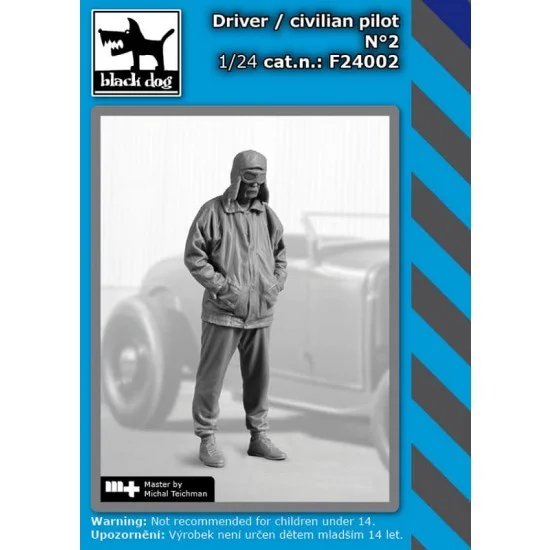 Black Dog F24002 1/24 Driver / Civilian Pilot Vol.2 - Model Figures