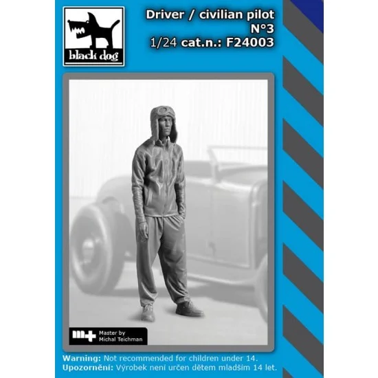 Black Dog F24003 1/24 Driver / Civilian Pilot Vol.3 - Model Figures