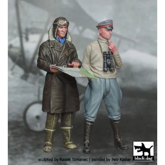 Black Dog F32003 1/32 German Fighter Pilots Set 1914-1918 (2 figures)
