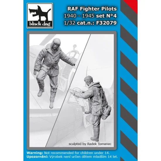 Black Dog F32079 1/32 RAF Fighters Pilots 1940-45 set No. 4