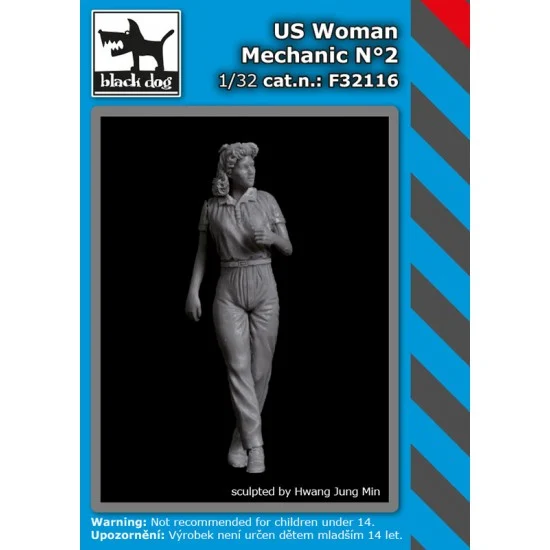 Black Dog F32116 1/32 US Woman Mechanic Vol.2 - Model Figures