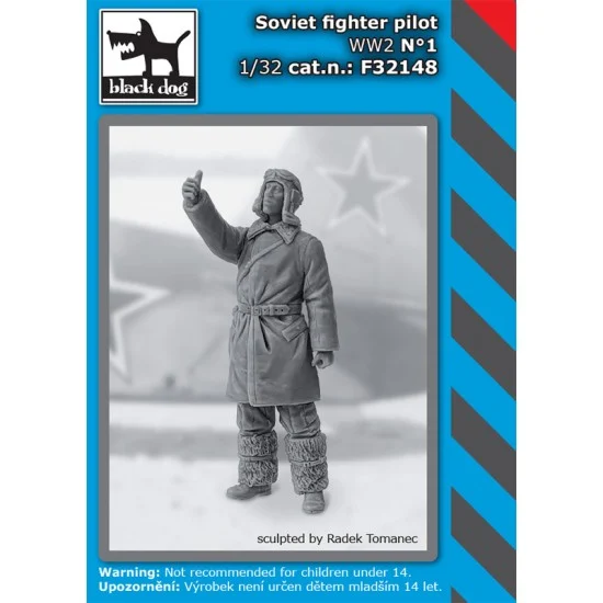 Black Dog F32148 1/32 WWII Soviet Fighter Pilot Vol.1 - Model Figures