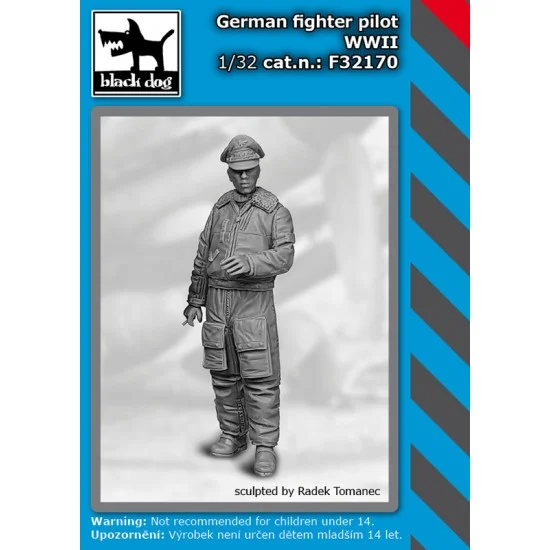 Black Dog F32170 1/32 WWII German Fighter Pilot - Model Figures